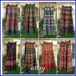 Wholesale Pack of Indian Women Cotton Printed Long Wrap Skirts Gypsy Skirts