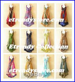 Wholesale Premium Lot 10pcs Vintage Silk Magic Wrap Skirt Halter Dress +DVD