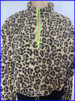 Wholesale Urban Outfitters Crop Fleece Jumper Brown Leopard Print 10 Items