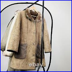 Wholesale Vintage 90' 80' American Real Fur Coat Jacket Sherpa Sheepskin 10