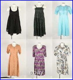 Wholesale Vintage Dresses 90s Vintage Retro Casual Floral Job Lot x30 Lot964