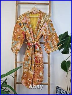 Wholesale Vintage Handmade kantha Winter Kimono Robs Ralli Bathrobe Jacket Coat