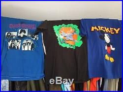 Wholesale Vintage T Shirts Unisex 1970's-1990's Band T Shirts USA Print X 68