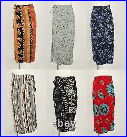 Wholesale Wrap Skirt Boho Wrap over Vintage Long Skirt Job Lot X20 Pieces