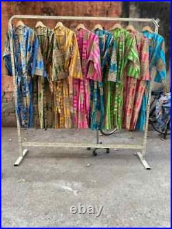 Wholesale lot 100PC Tiger print cotton robe gown Hippie women maxi kimono dress