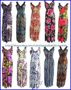 Wholesale lot of 20 sexy summer bohemian maxi long dresses for women