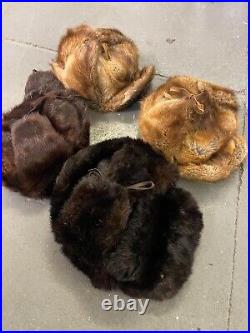Wholesale vintage Genuine Fur Trapper Hats BLACK FRIDAY SALE X 50