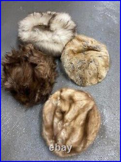 Wholesale vintage Womens Genuine Fur Hats BLACK FRIDAY DEAL X 50