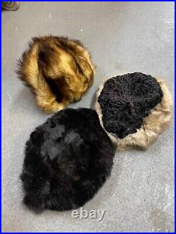 Wholesale vintage Womens Genuine Fur Hats BLACK FRIDAY DEAL X 50