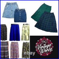 Wholesale vintage skirts x100 Short Long Mix