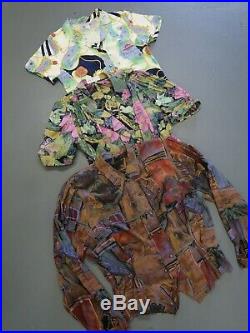 Wholesale vintage women's pattern 80s 90s blouse mix x 100