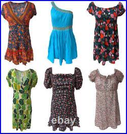 Women Dresses Casual Summer Floral Plain Printed Wholesale Job Lot x20 -Lot1002