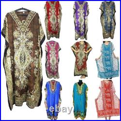 Women Long Kaftan Wholesale One Size Maxi Dress Beach Caftan 100 Pcs Lot