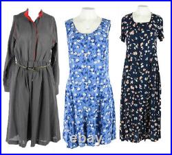 Women Wholesale Dresses Vintage 90s Retro Job Lot Smart Casual Floral x20 Lot816