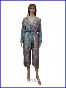 Women's Printed Long Sleeve Outfit Fashionable Jumpsuits Rompers Wholesale Mix