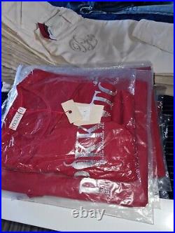 Womens Girl T-shirt X 30 Italian Designer BNWT Red Purple Green Silver Wholesale
