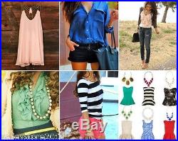 X1 Wholesale Lot Clothing 150 Womens Tops Jeans Dresses Mix Junior Apparel S M L